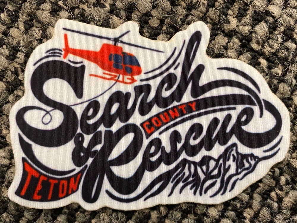 Red Heli NoSo Patch — Teton County Search and Rescue