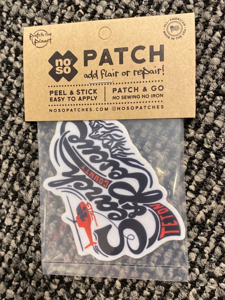 Red Heli NoSo Patch — Teton County Search and Rescue