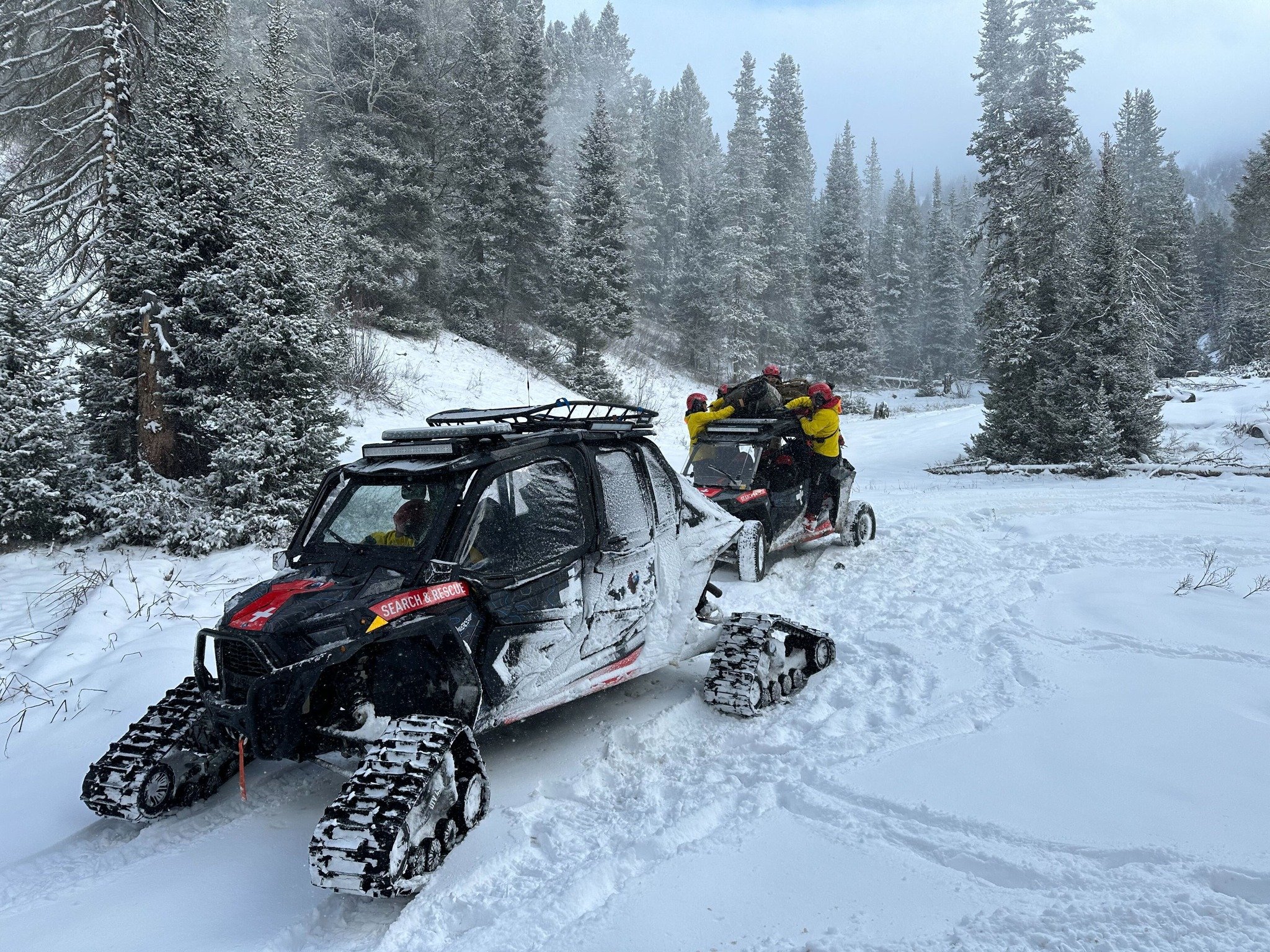 Here's a summary on the latest rescue mission from Teton County Search &amp; Rescue:

On Friday, May 3, two men from Michigan were backpacking about fives miles up Cache Creek when they became stranded by a snowstorm. After being caught by several in