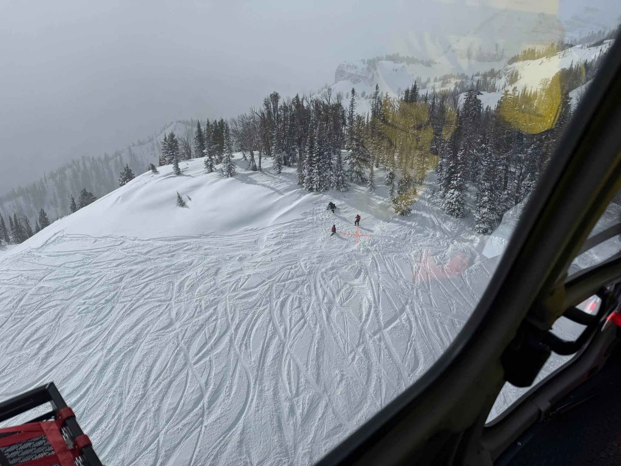 Just past noon on Thursday, February 19, Teton County Search &amp; Rescue received an alert from the Jackson Hole Ski Patrol requesting helicopter assistance for an injured skier outside the resort boundary. The 44-year-old female from Jackson had su