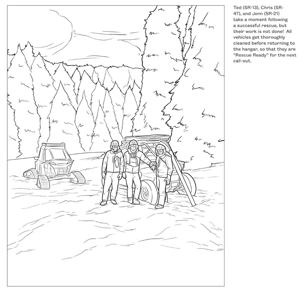 Forestry Fire Mountain Rescue Coloring Pages