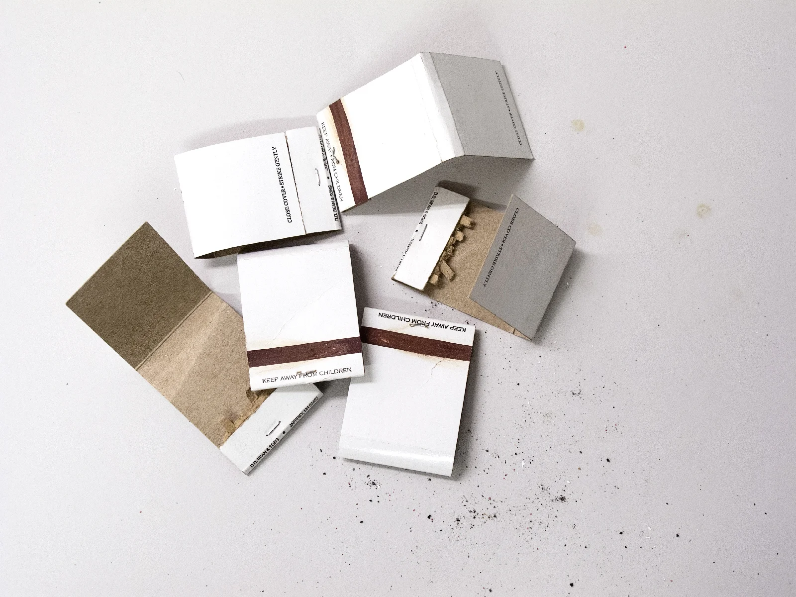 Matchbooks in Pile Not in Line, 2014 Pigment print on matte cotton rag paper, 13 x 19 inches, edition of 2