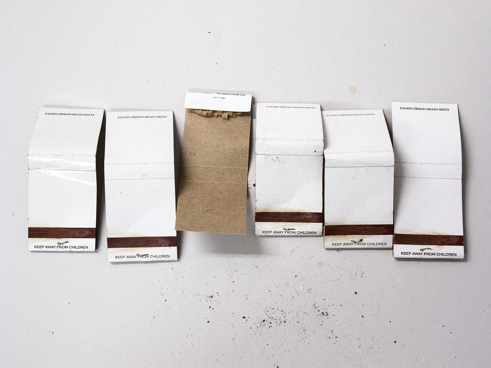 Matchbooks in Line, 2014 Pigment print on matte cotton rag paper, 13 x 19 inches, edition of 2