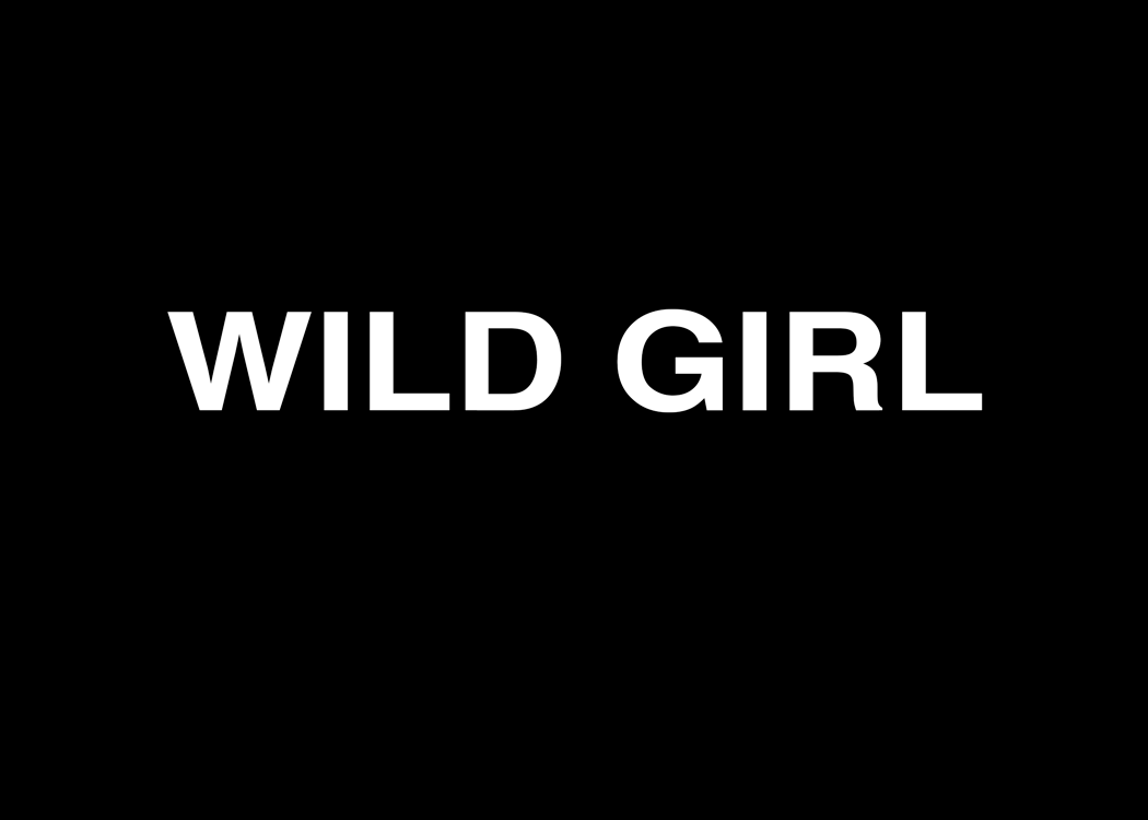 (TEXTS) W/MILD GIRL on/off Looped gif, 2015 WILD GIRL MILD GIRL