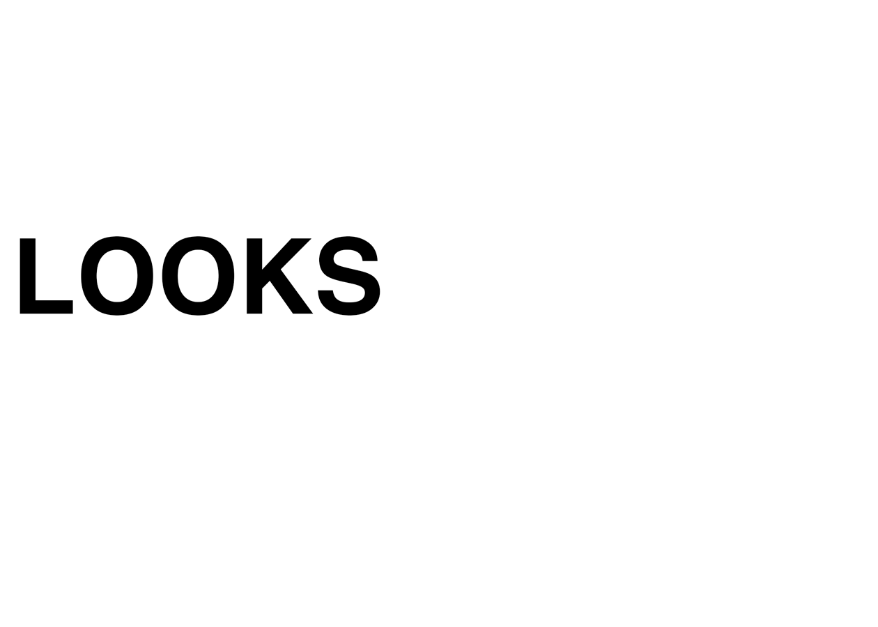 (TEXTS) LOOKS LIKE A PHOTOGRAPH Looped gif, 2016 LOOKS LIKE WHAT A PHOTOGRAPH IS SUPPOSED TO LOOK LIKE