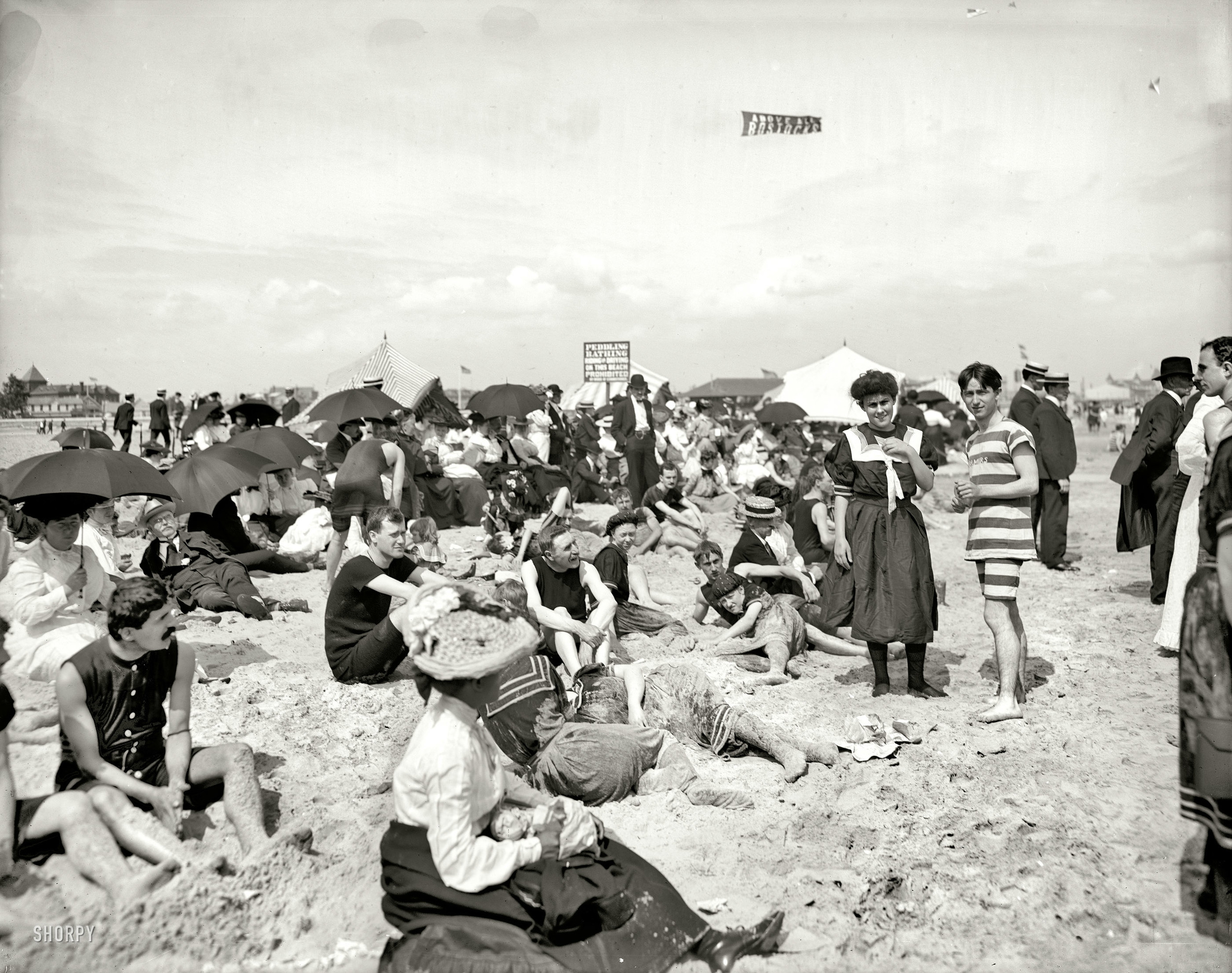  Enjoying the beach on Coney, circa 1904. &nbsp;(h/t Shorpy) 