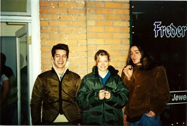 On Main Street Colville,WA, back in the day - Slim, Jenny Anne, the author.