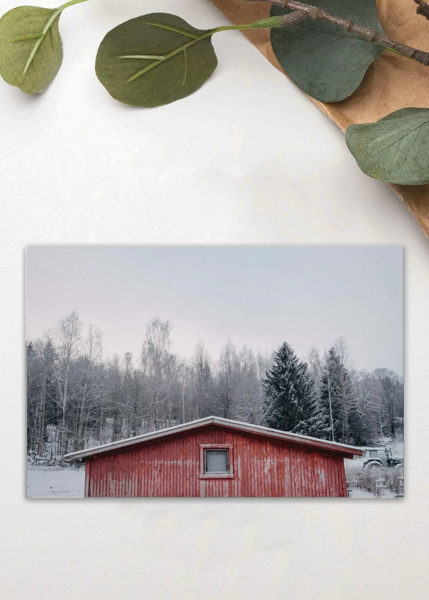 A Christmas Cabin - Postcard