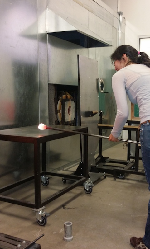 Susie being fabulous, of course. We were practicing optic twist cups.