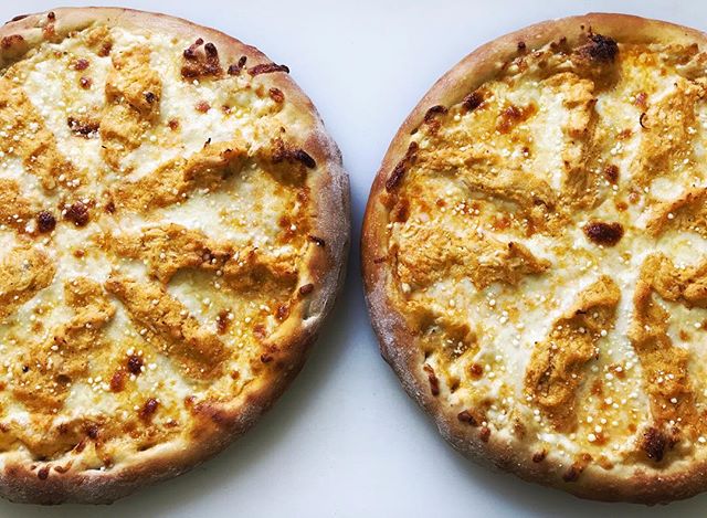 One buffalo chicken pizza is never enough! #thejunctionpizza #bestpizzaintown #mtpleasantpa #buffalochickenpizza #pizzaporn #foodporn #pizzagoals #π #eeeeeats #gourmet #buffalo