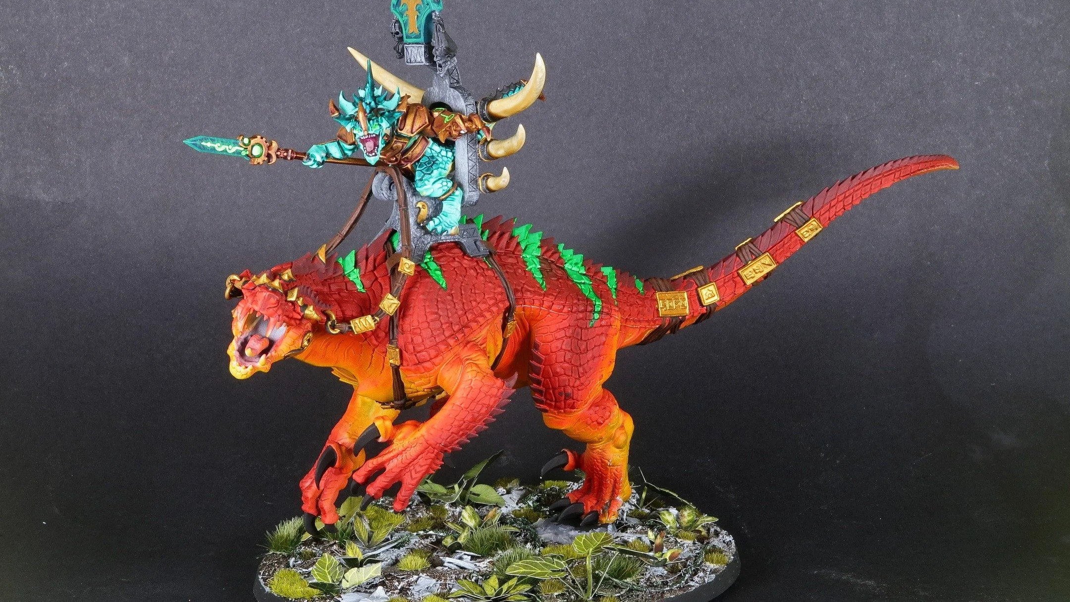 rawr XD

couldn't be bothered to finish painting the carnosaur's mouth or fix the white balance. you get the point.