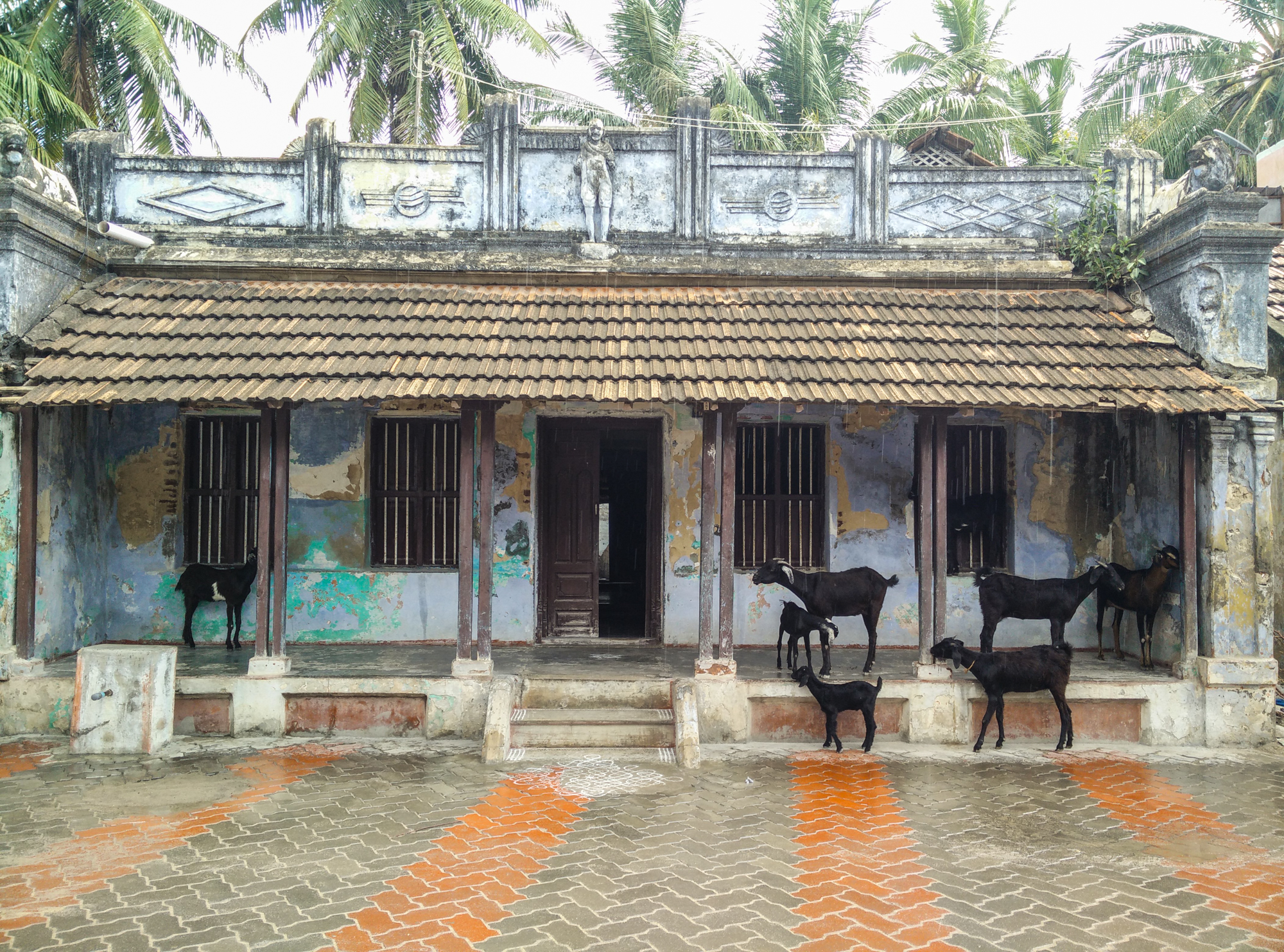 The lovely architecture of Rameswaram homes. It was lovely just strolling through town. Taken on OnePlusOne