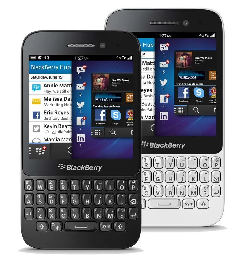 Blackberry Q5 and Blackberry Hub