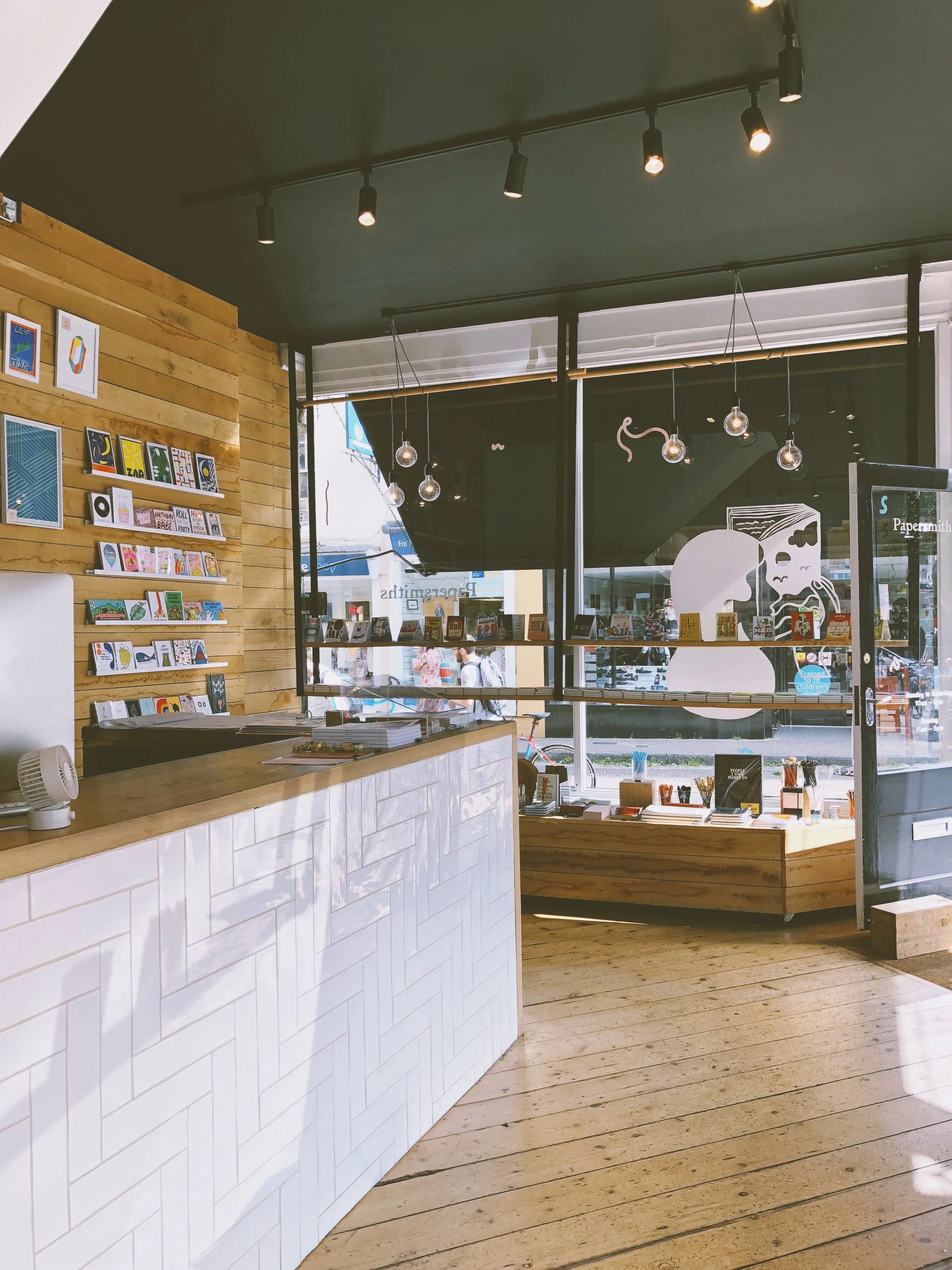 Inside Papersmiths 6a Boyce's Avenue BS8 4AA