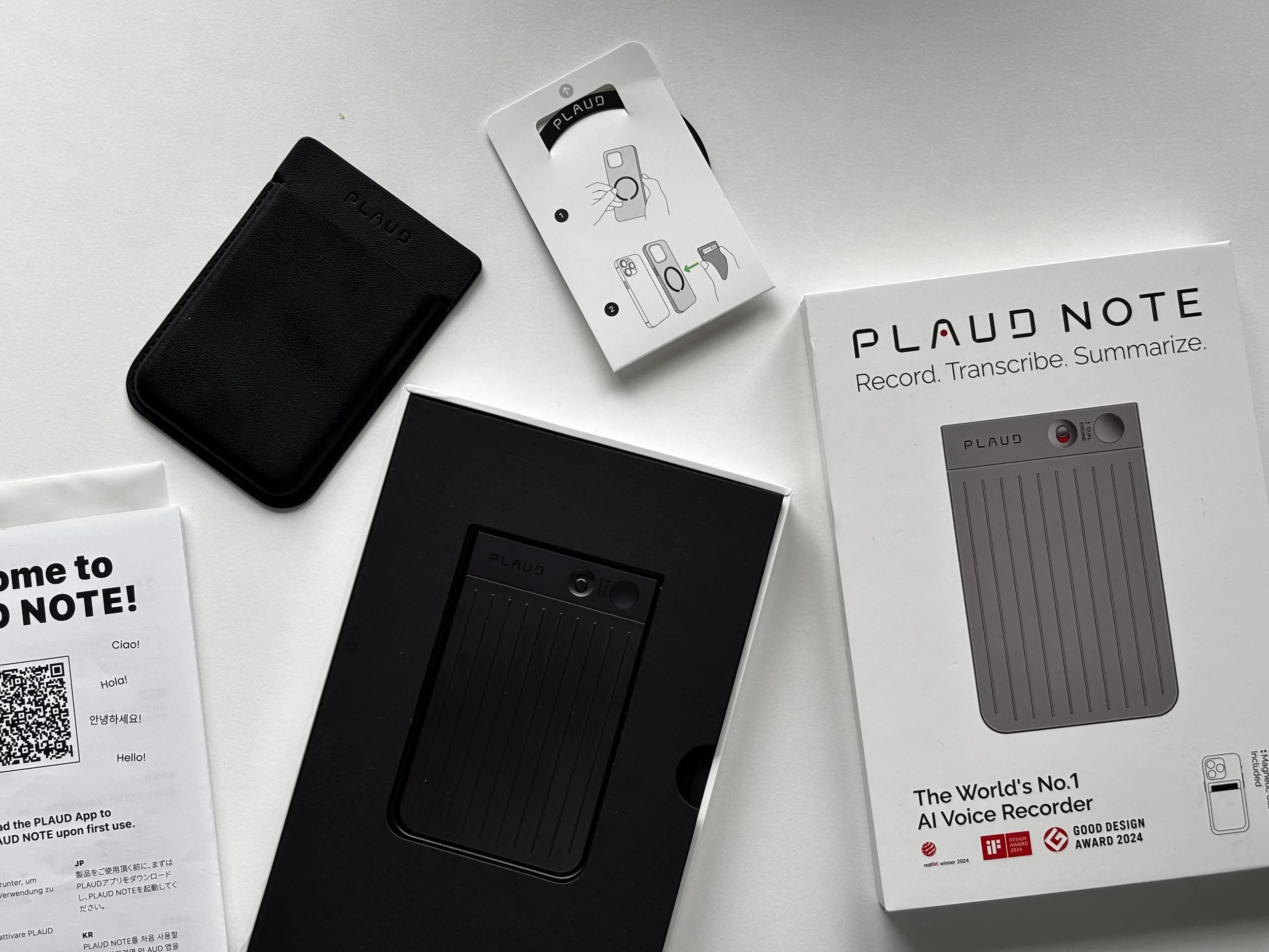 Plaud note unboxing