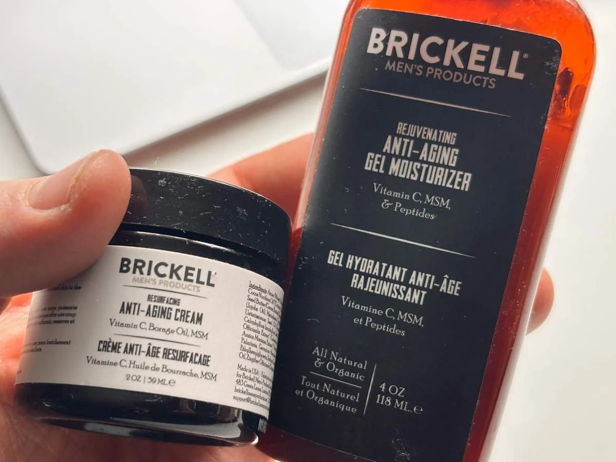 Brickell Anti Aging Cream or Anti Aging Gel Moisturizer