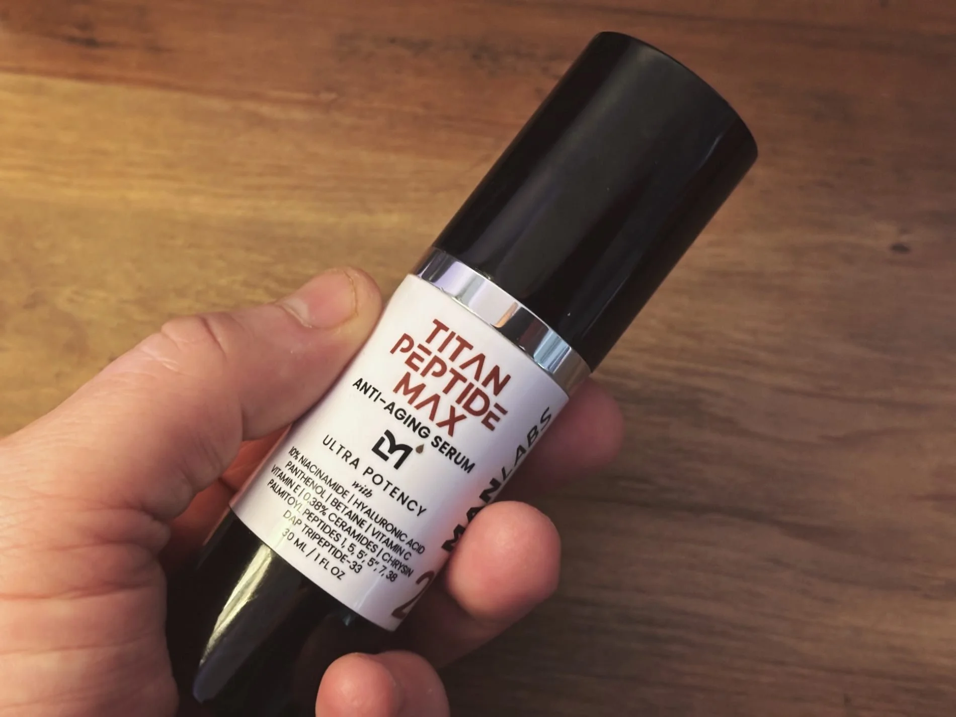 Man Labs Titan MAX Peptide Serum Review — Tested at 51
