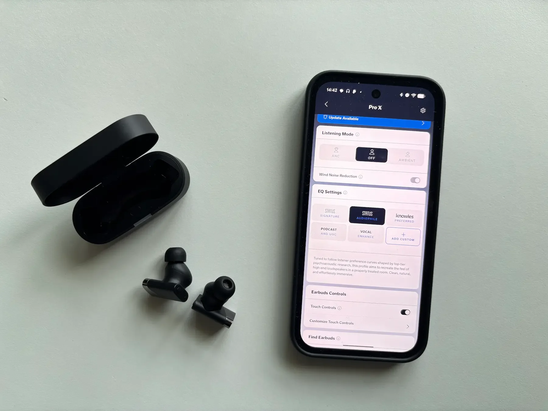 status-audio-pro-x-earbuds-status-hub-app-review
