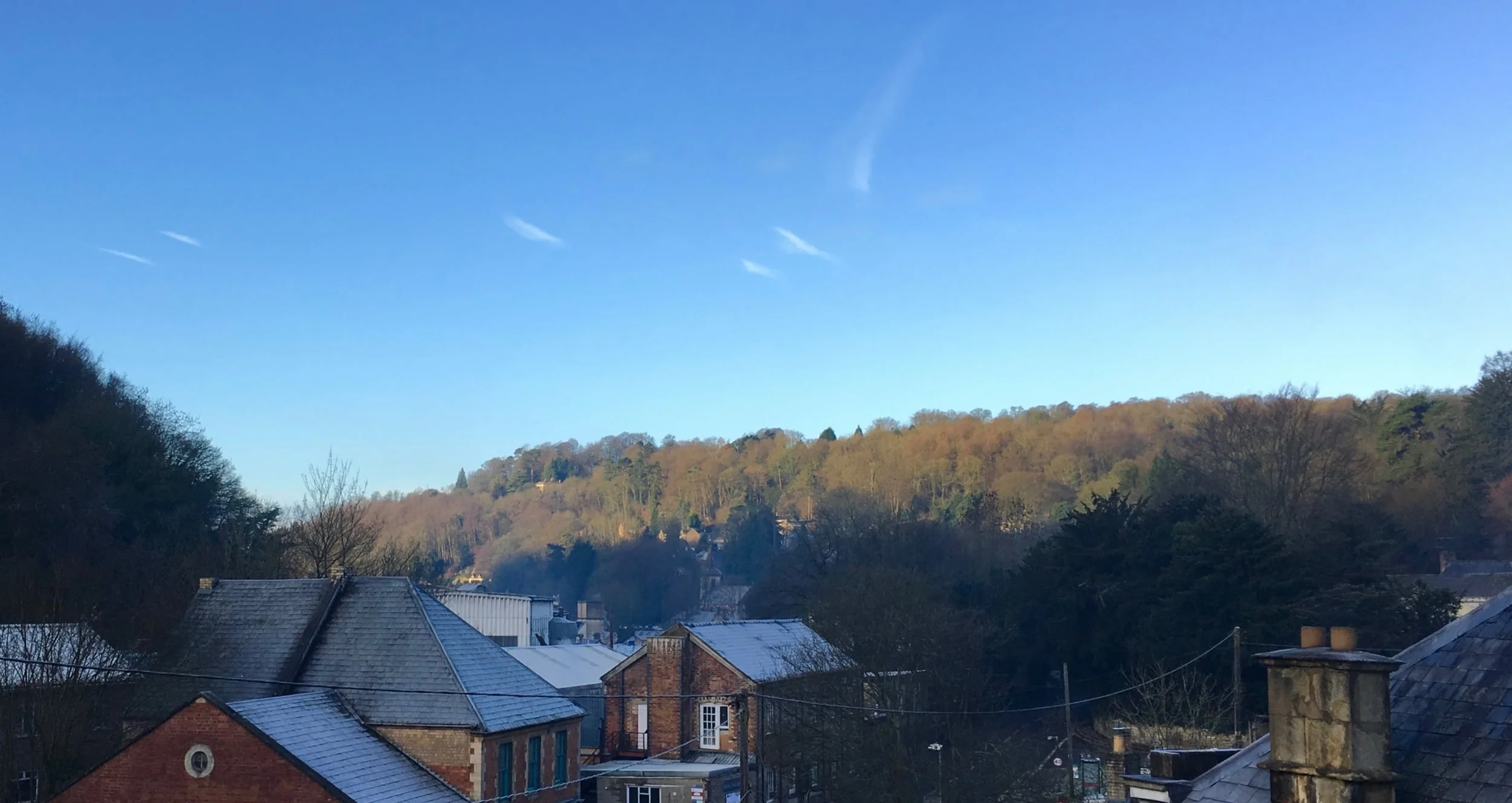 View from the studio looking West up Golden Valley.