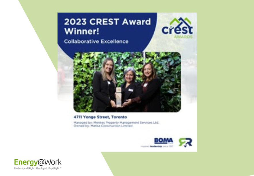 Congratulations to the Recipients at the 2023 BOMA Toronto 2023 CREST Awards! 