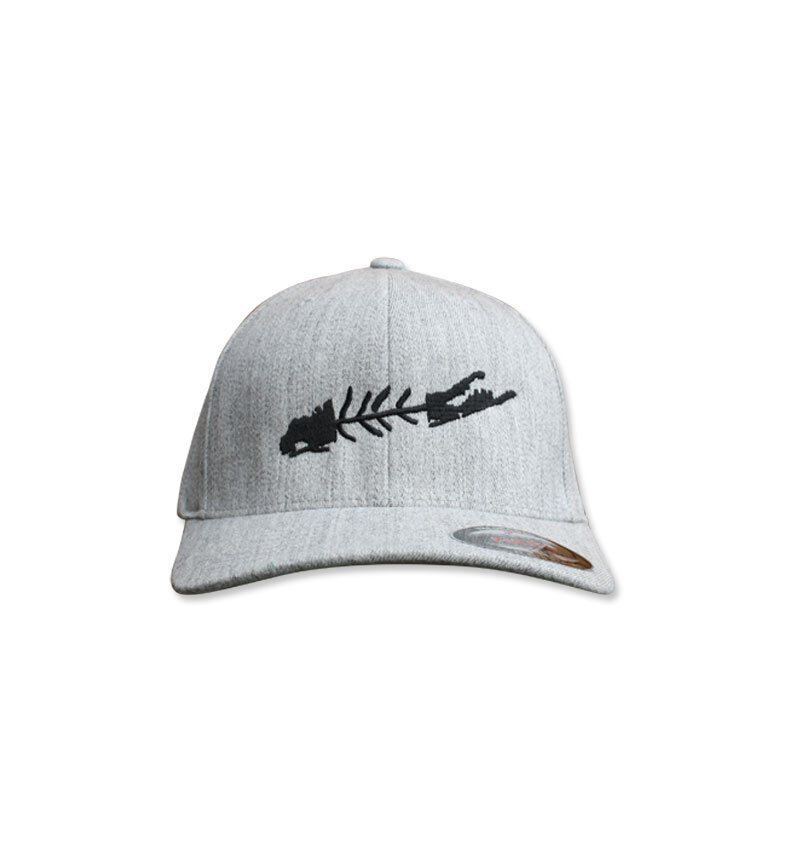 LI Fish Flexfit Hat / Heather Grey — CARLETON