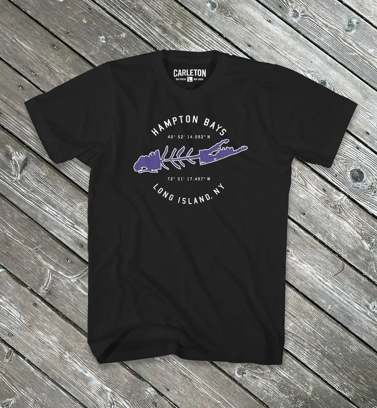 Next up in our School Fundraiser Series is Hampton Bays! For this shirt we teamed up with Hampton Bays Middle School. All profits will go towards the 8th grade field trip to Frost Valley. Available now at carletonclothing.com