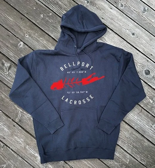 For this sweatshirt we teamed up with Bellport Youth Lacrosse. All profit will go towards the 2025 season. Available now at Carletonclothing.com @bellportboyslax @bellportgirlslax
