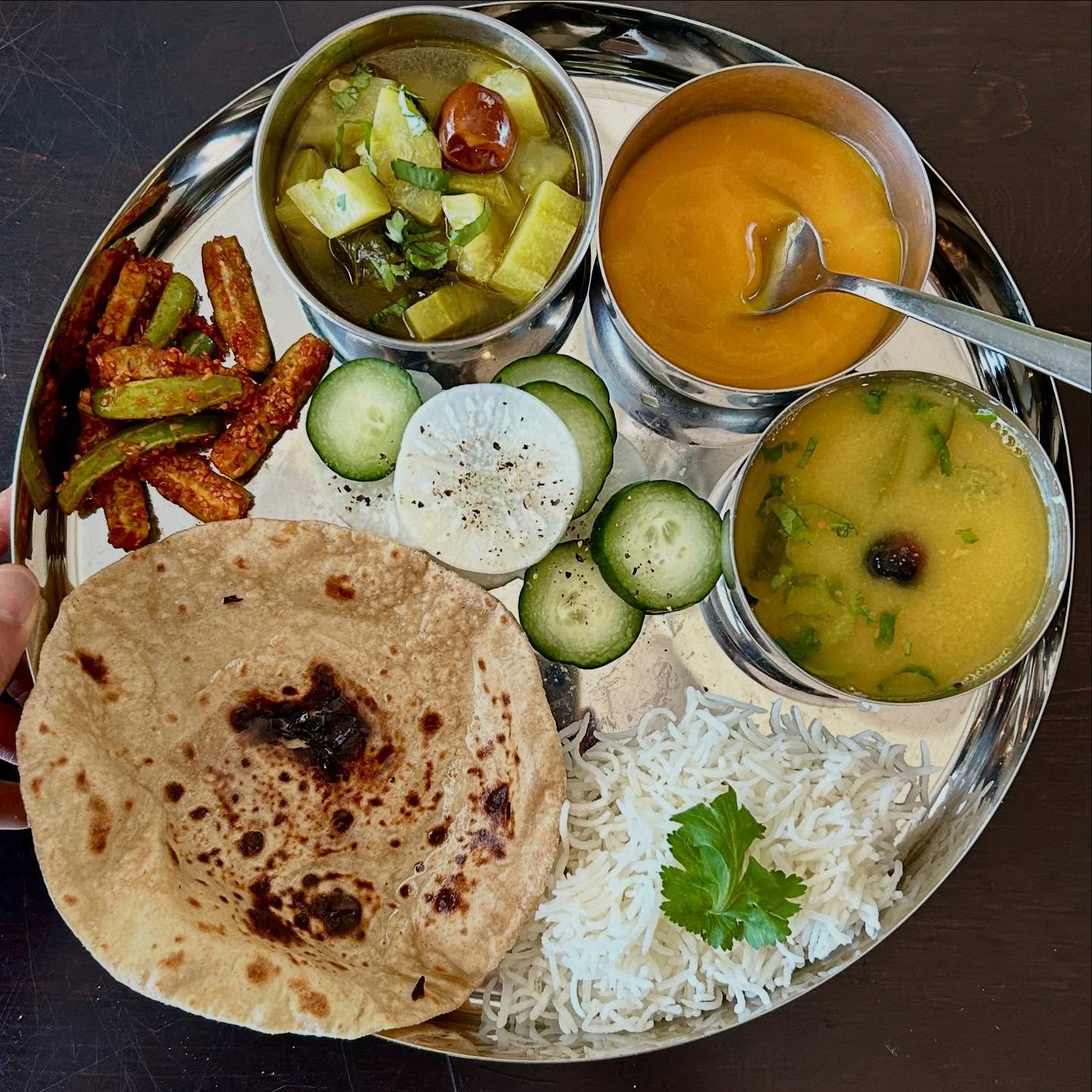 Because June is special, Mom loved cooking, and so do I. 

This month, I found comfort in the kitchen, making fresh, simple meals twice a day, just like Mom used to, back home in India. Also, having Dad around and cooking their favorite dishes felt i