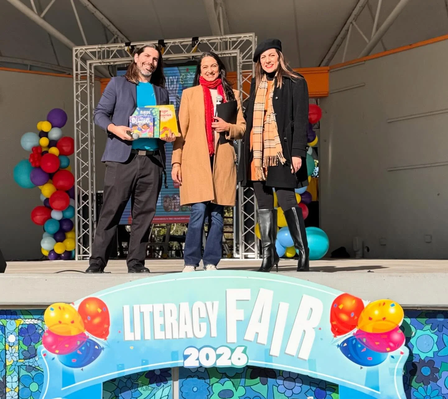 A heartfelt thank you to the wonderful folks over at @nmblibrary and @citynmb for making this literacy fair such a meaningful and welcoming experience for the community!

Slide to see baby goats huddled together on a cold Florida day.