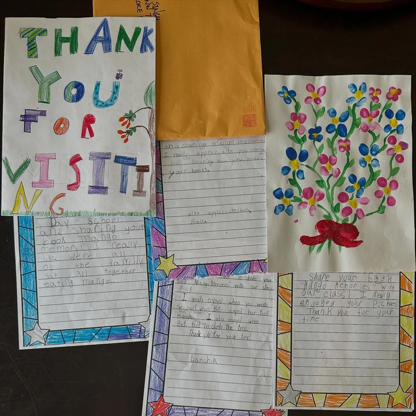 The sweetest kind of mail! I&rsquo;m so thankful for these kind, honest, beautiful, handwritten notes. Moments like this are a reminder that stories truly matter. My heart is so full. Grateful as well to the educators and librarians who make visits l