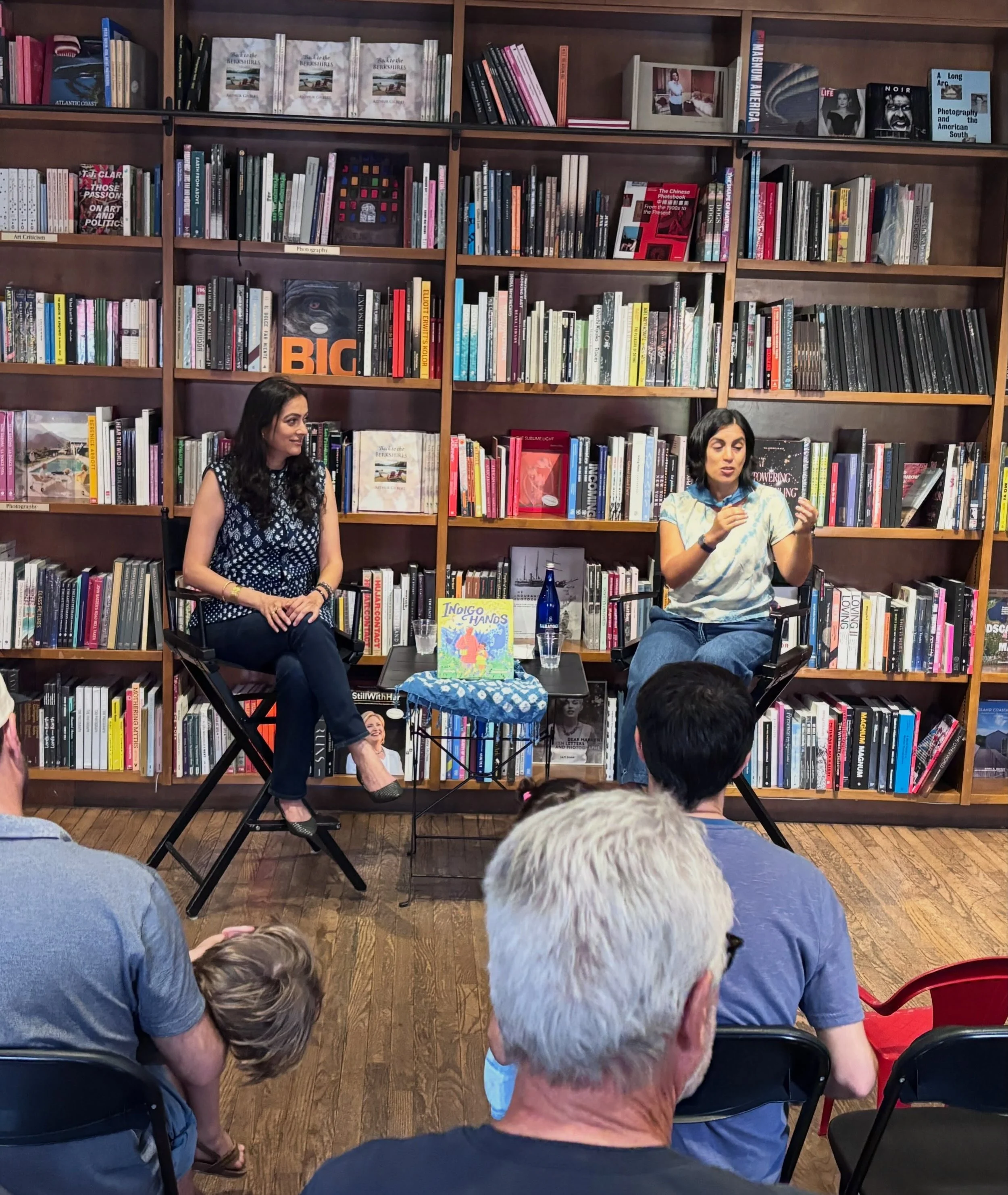 Thank you to everyone who came out to celebrate INDIGO HANDS with us! @veronicabuitron and I had the best time going all out to bring Neela&rsquo;s world to life. And watching everyone experience the magic of indigo for themselves was such a joy.

So