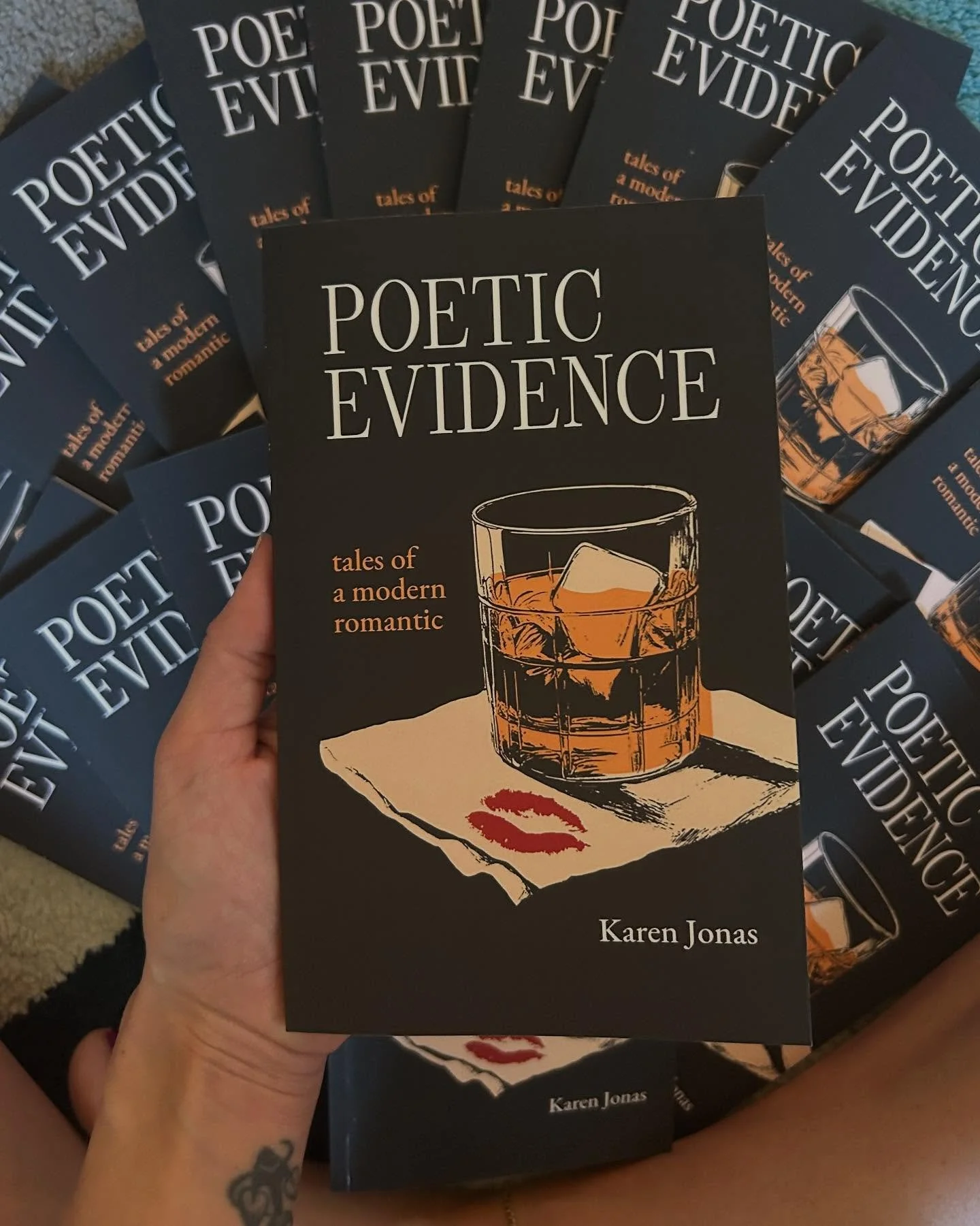 &ldquo;secrets scribbled on cocktail napkins/this is poetic evidence&rdquo; 
A moment for the cover, by my fav @printjazz 😍 Preorder your copy on Bandcamp today, and join me to celebrate the release of Poetic Evidence + arson games August 3 at @curi