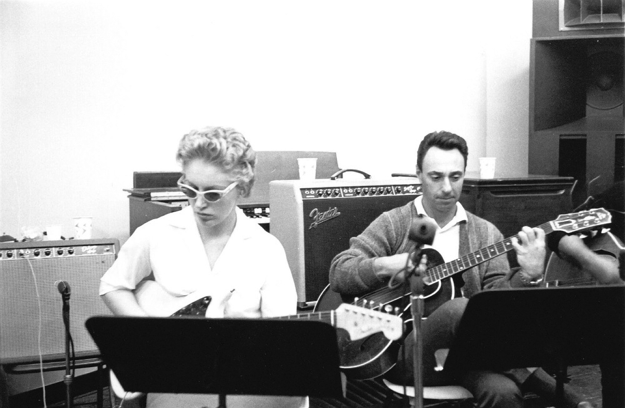 Carol Kaye in session