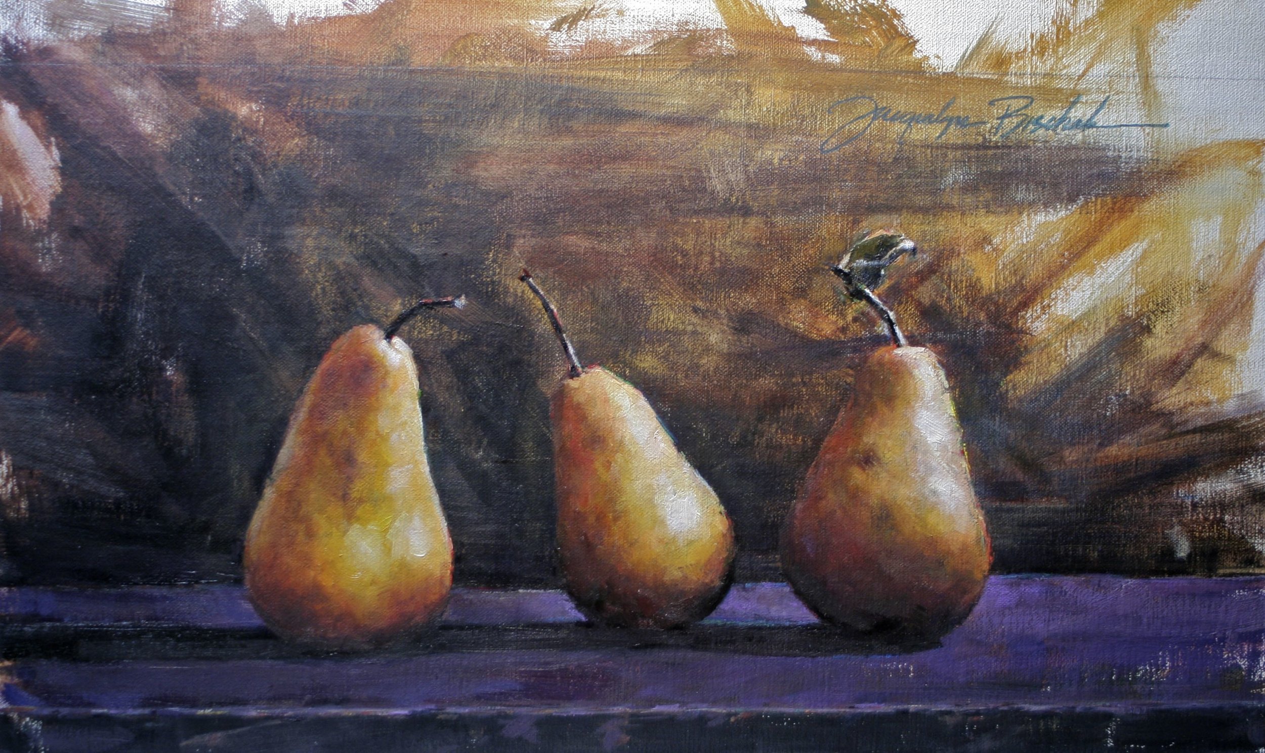 "Two Of Three In A Pear"  12x10
