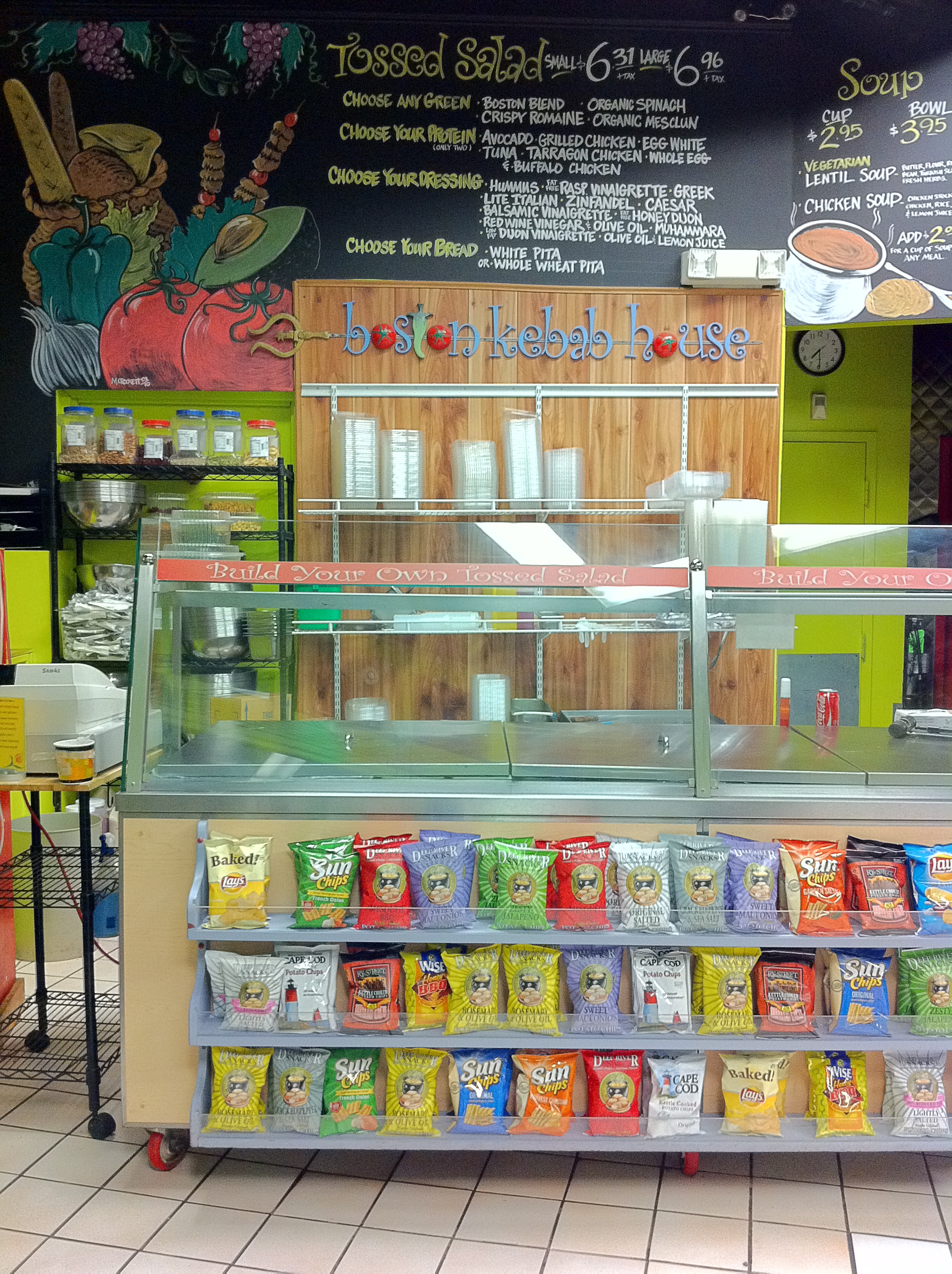 Boston Kebab_Menu Wall