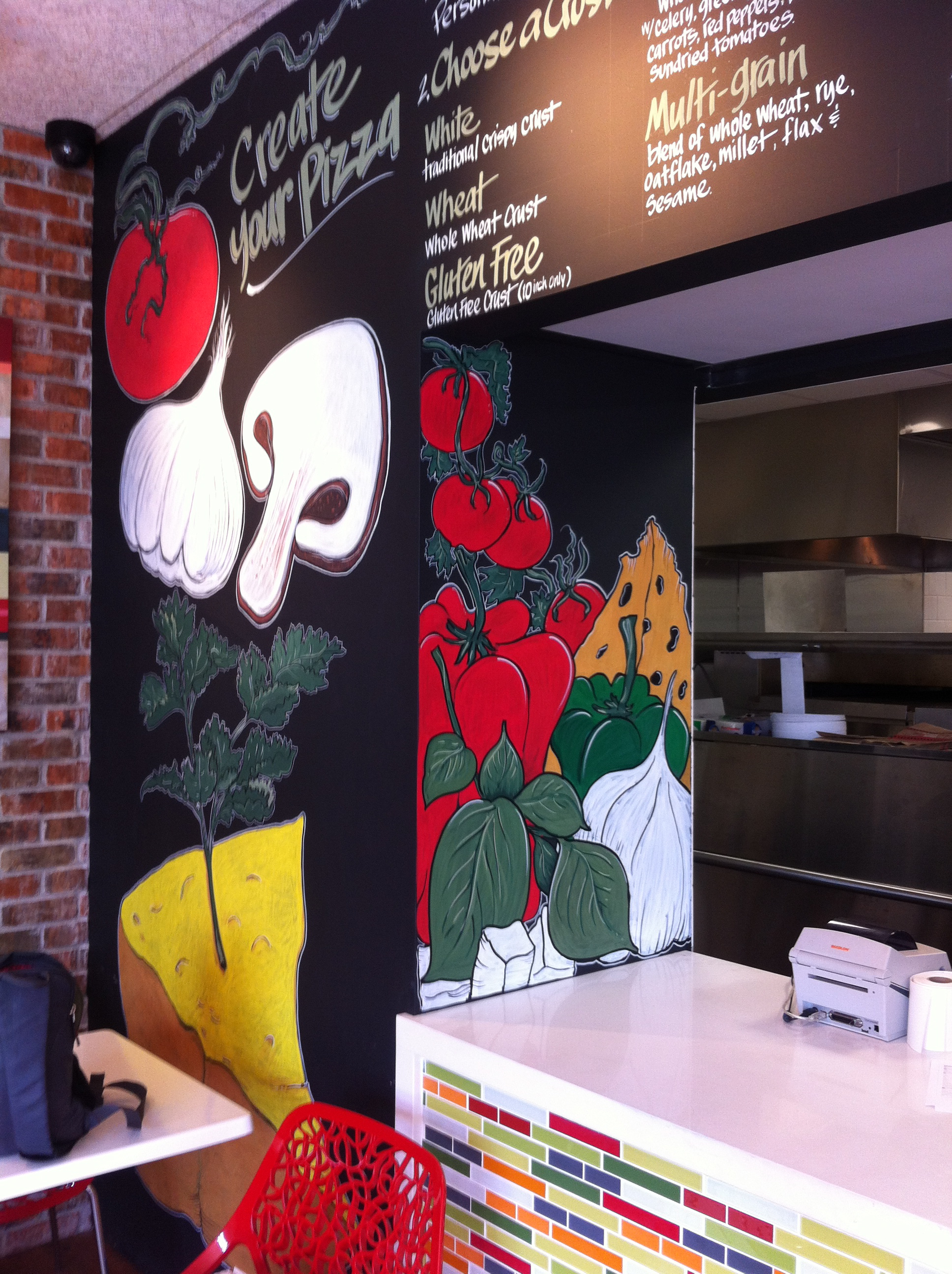 Pizza Pie'er_Menu Wall