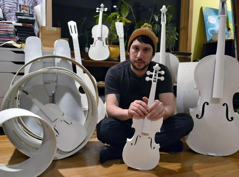Fully painted musical instrument installation for the week long contemporary music fest at Berklee College Of Music in 2015. Produced by the Celebrity Series Of Boston. 