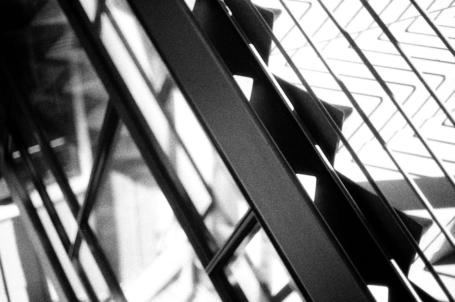 upper stair detail : stair as roof as stair