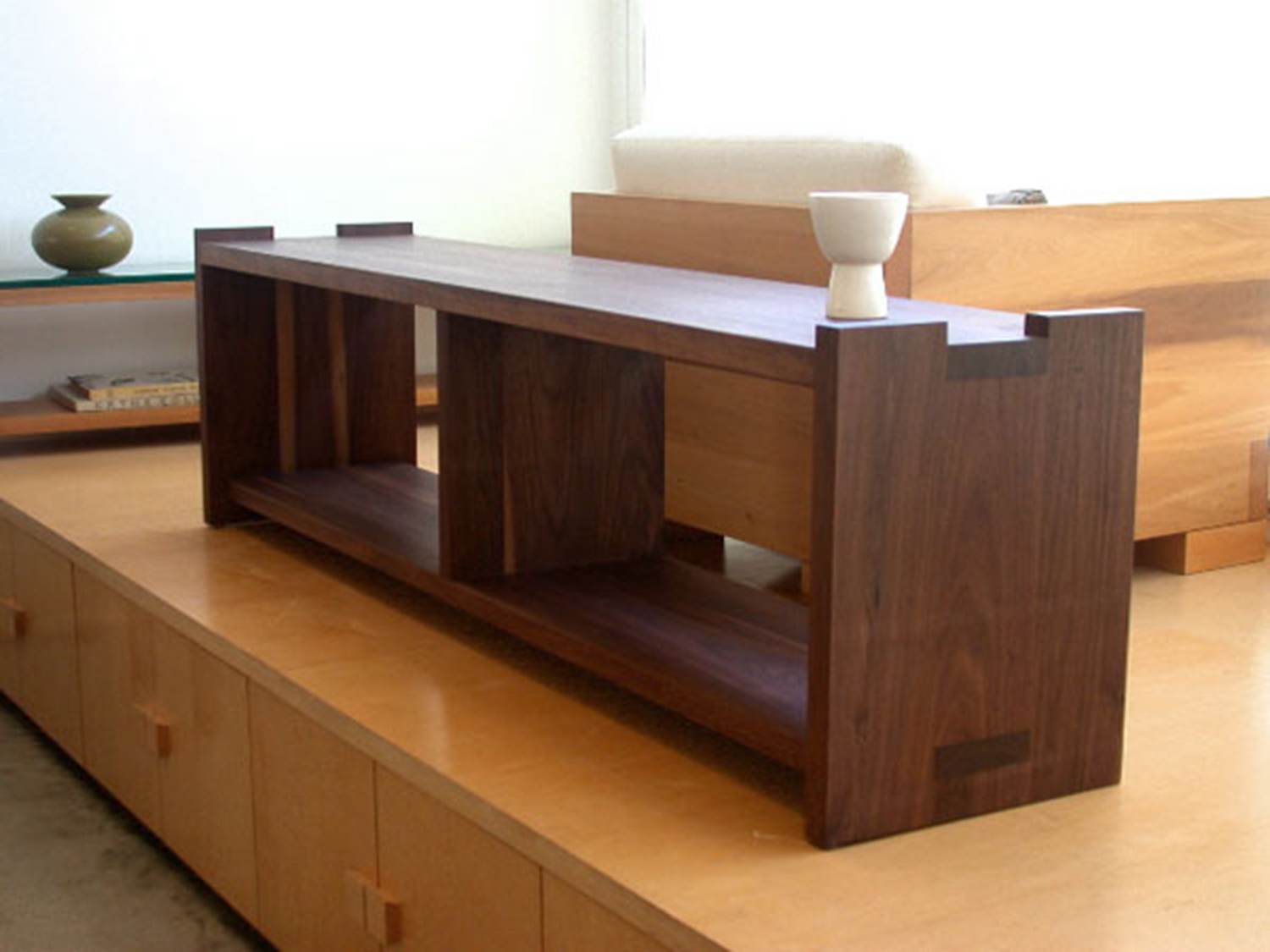  shown in solid walnut with&nbsp; october chair  