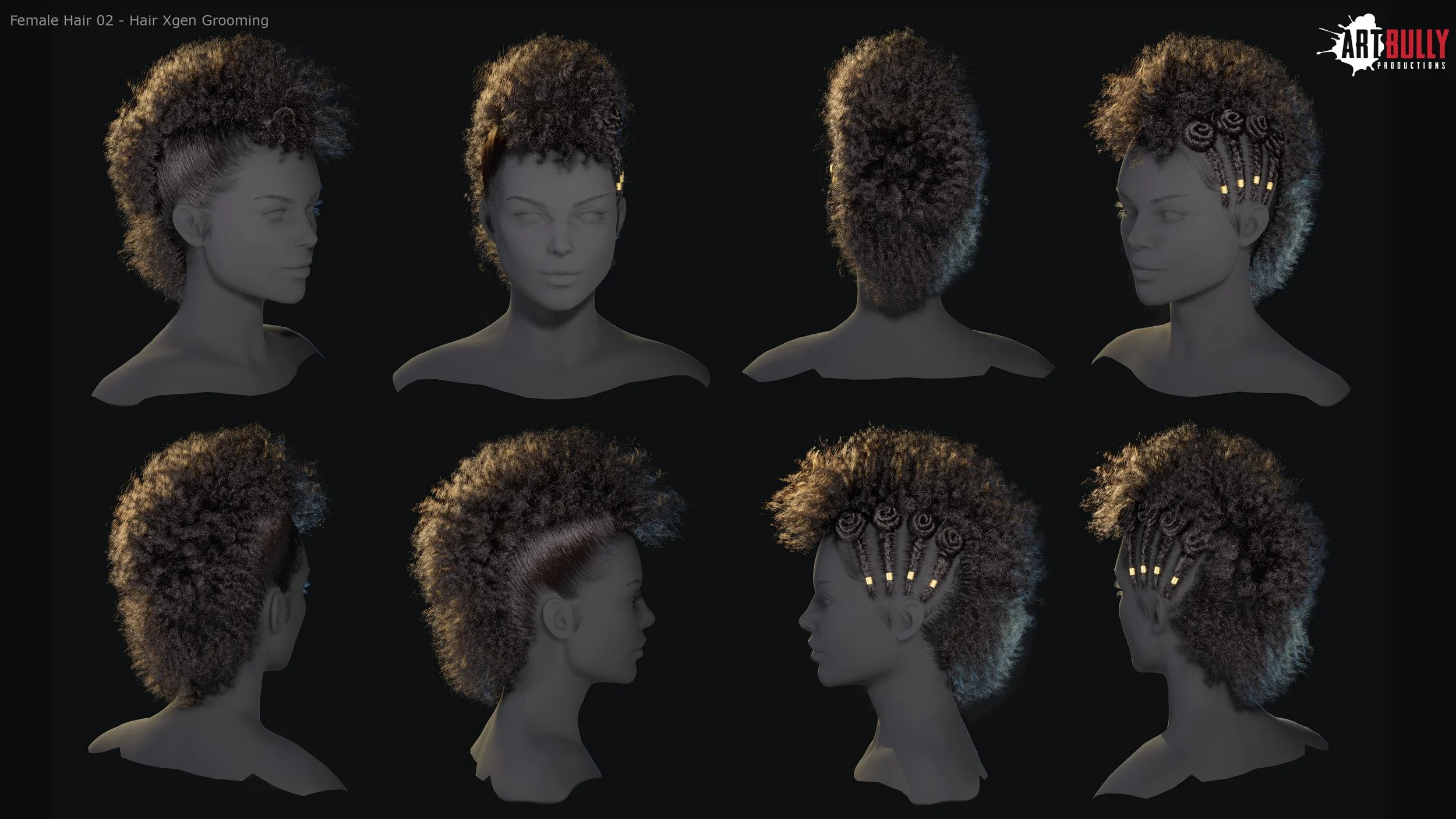 Character Hair Gallery — Art Bully Productions LLC - Game and Cinematic ...