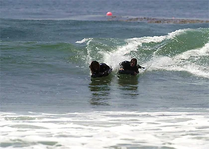 Surf Sis and ASB party wave photo: Ken Samuels