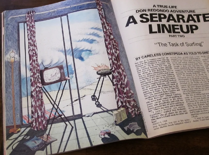 Don Redondo Surfmat in November 1979 issue of Surfing magazine. Photo: Tom Theirnen