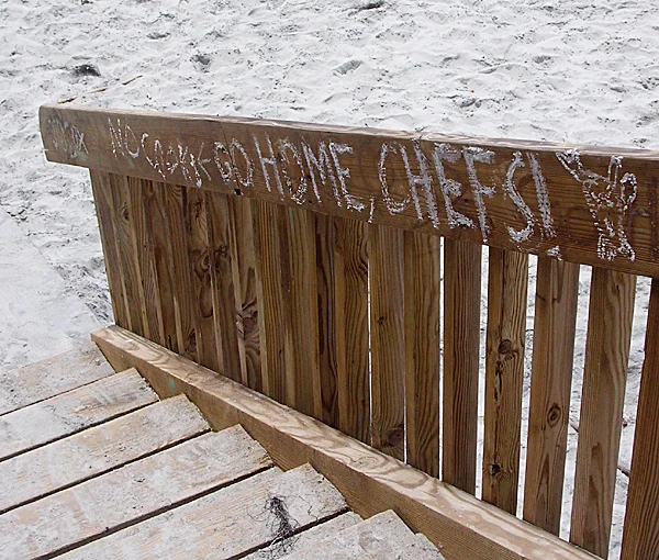 Even more of Scott's Food-Pun Wax Graffiti Photo: Scott Reeder