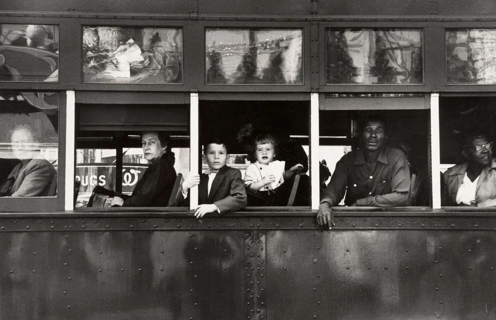 Robert Frank, Trolley, New Orleans, 1955, Gelatin Silver Print