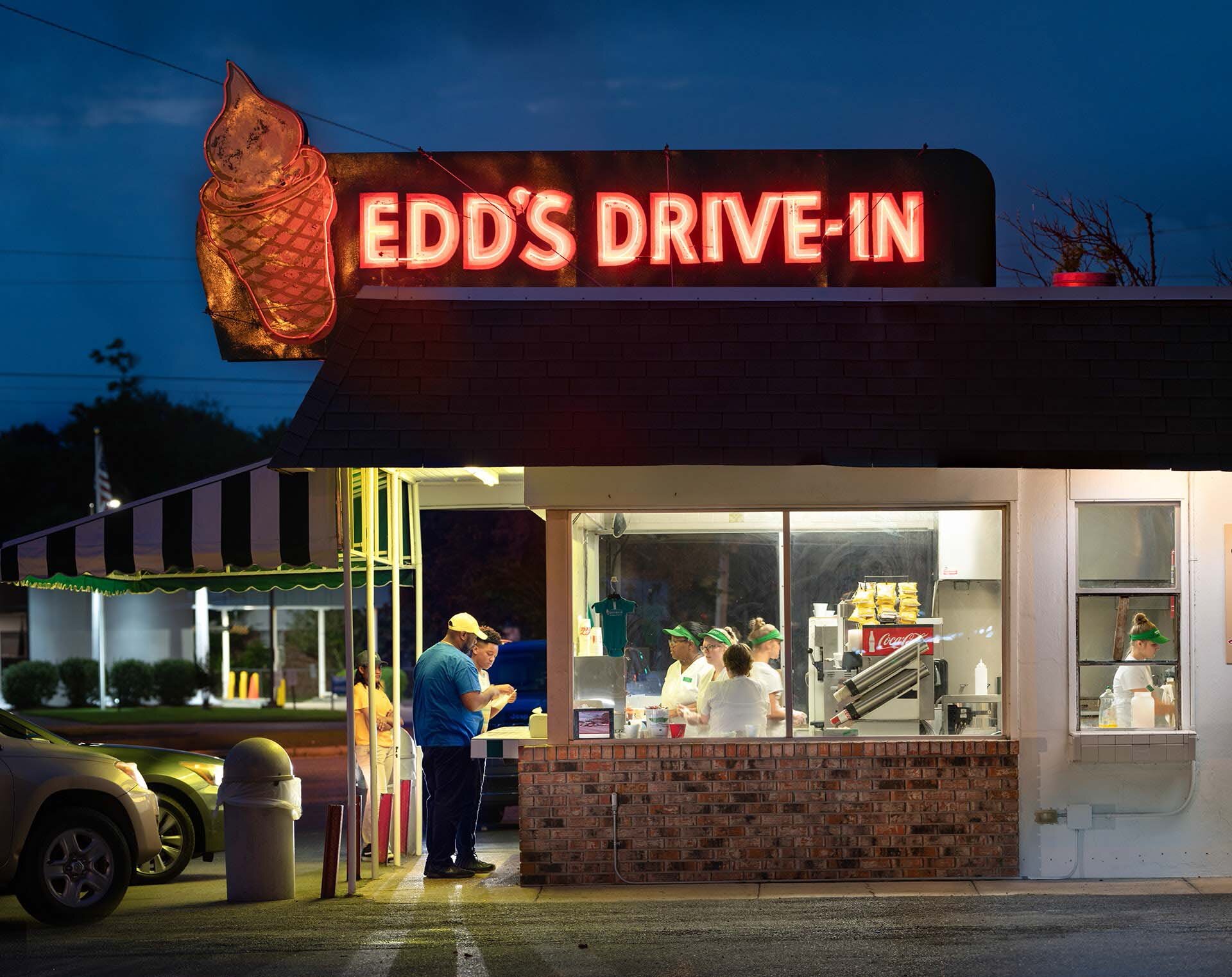  Colored Window at Edd’s Drive-In; Pascagoula, Mississippi, 2019 