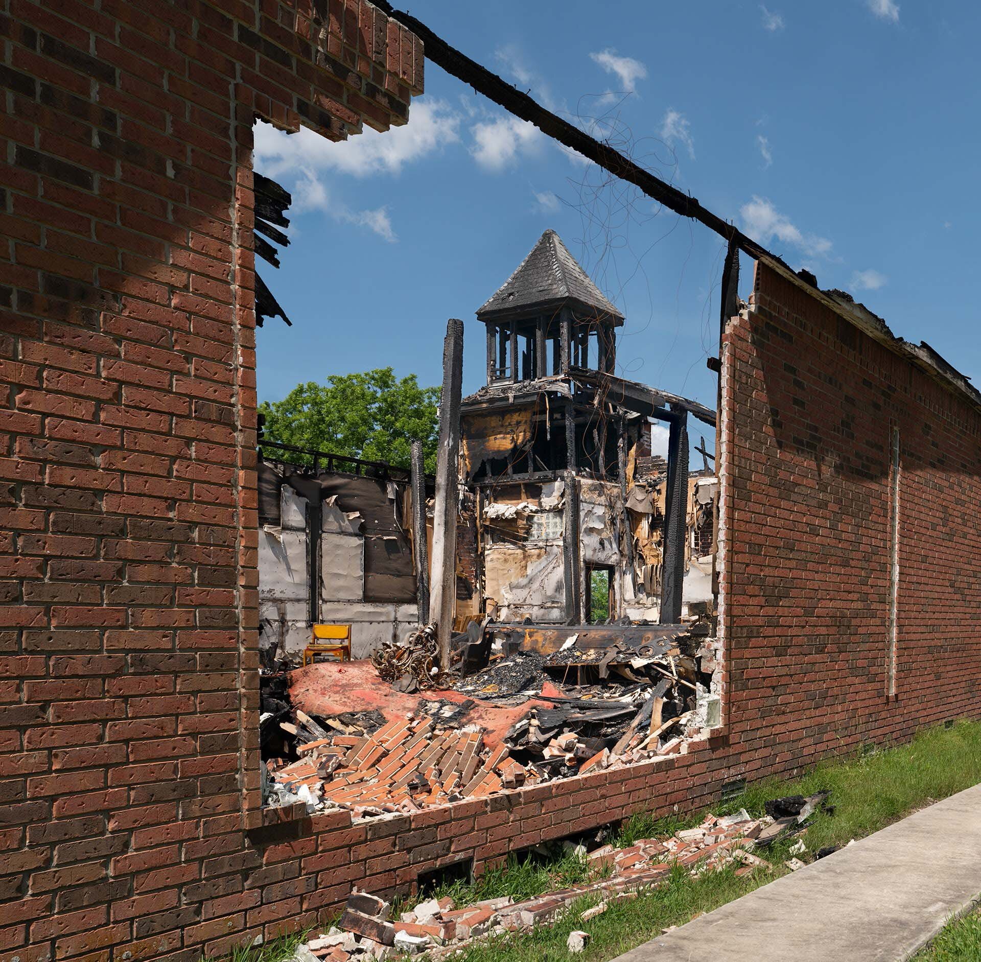  Recent Church Firebombing; Opelousas, Louisiana, 2019 