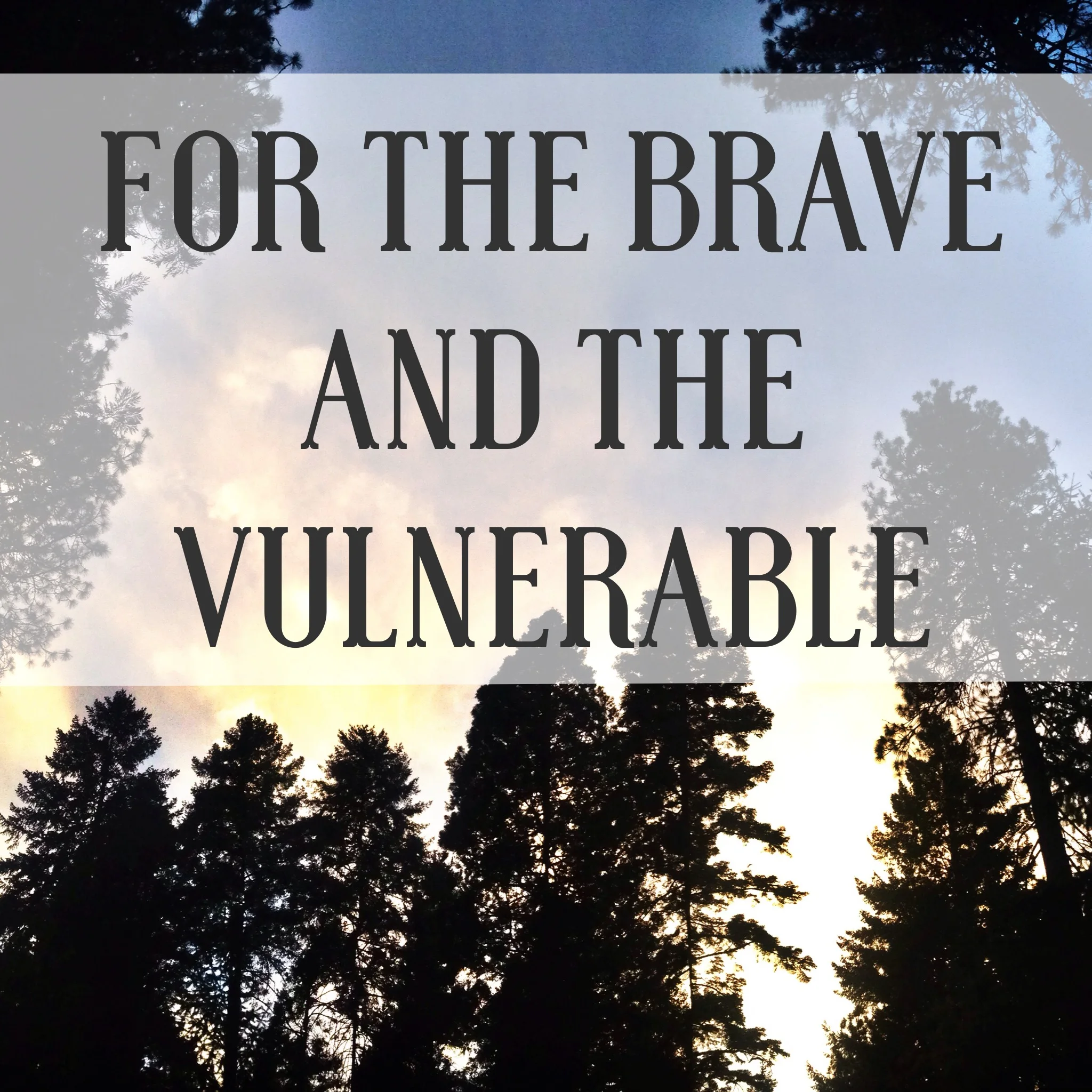 This is for the brave and the vulnerable
