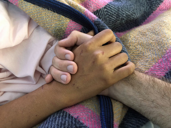 Holding hands at the hospital in Huehuetenango. Thank you for your prayers!