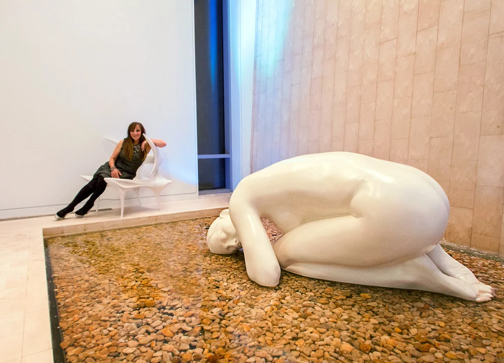 "Monumental Cocoon" , 2010 Marble, 40 x 80 x 42 inches, Waterfall Gallery & Mansion, New York, NY