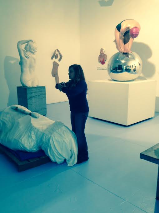  First order of business- moving 'Monumental City Slicker' from storage to studio. Proper recognition must go out to John on this job... that sculpture is heavy .